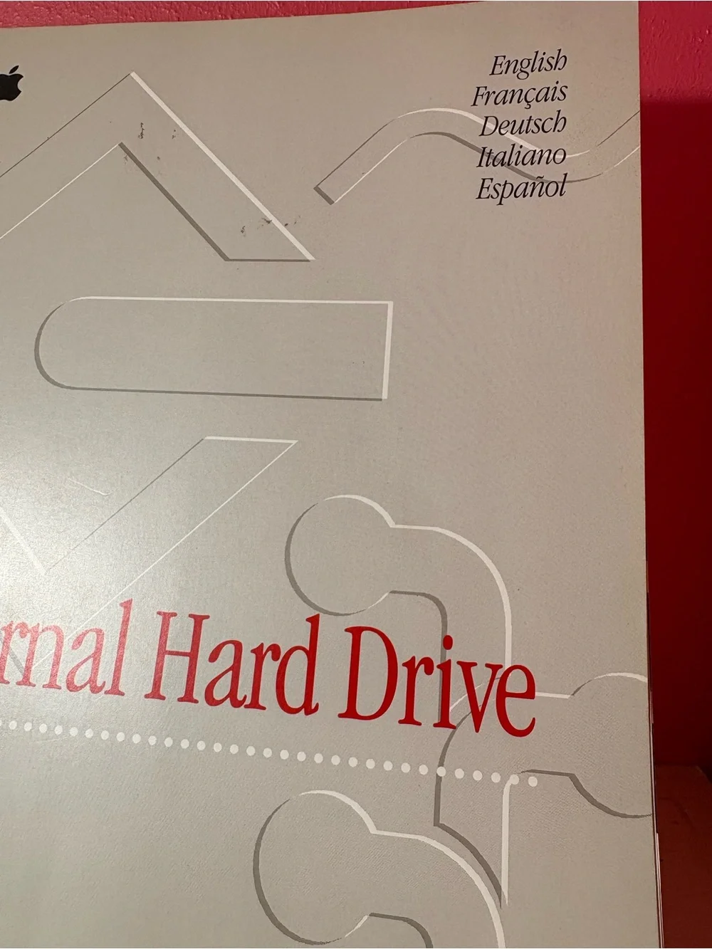 Vintage 1996 Apple External Hard Drive User's Guide 90's Collectible Display Fun